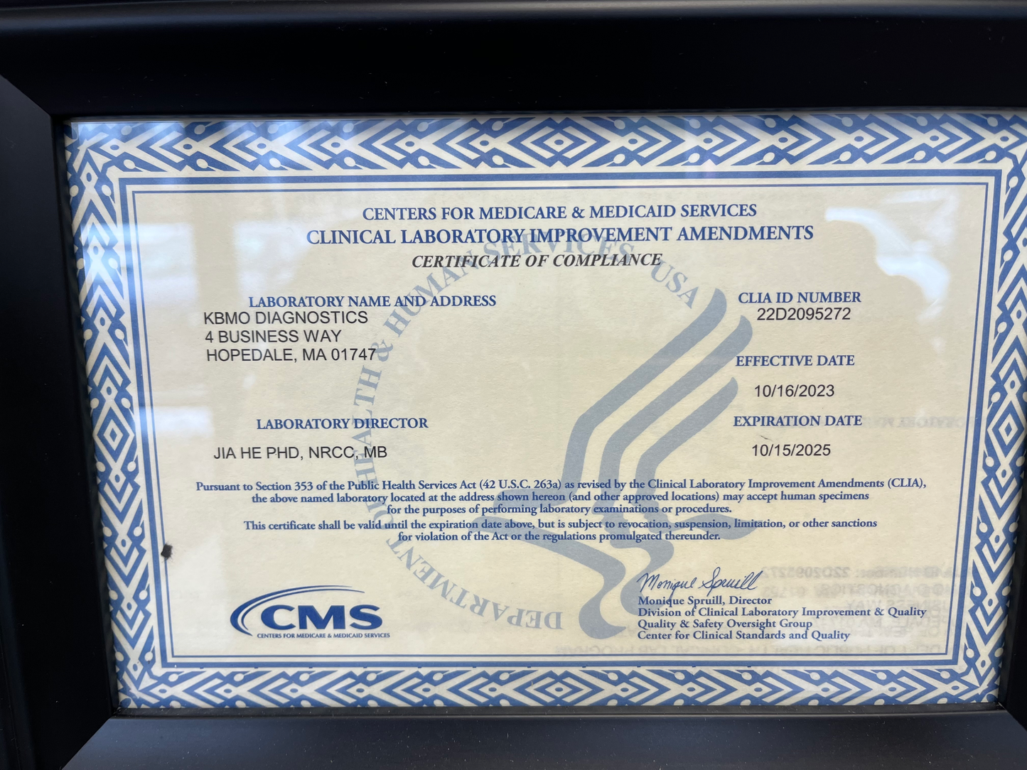 REGISTROS Y CERTIFICACIONES KBMO