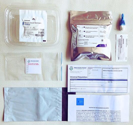 Contenido del Kit DAT 88 Dietary Antigen Test