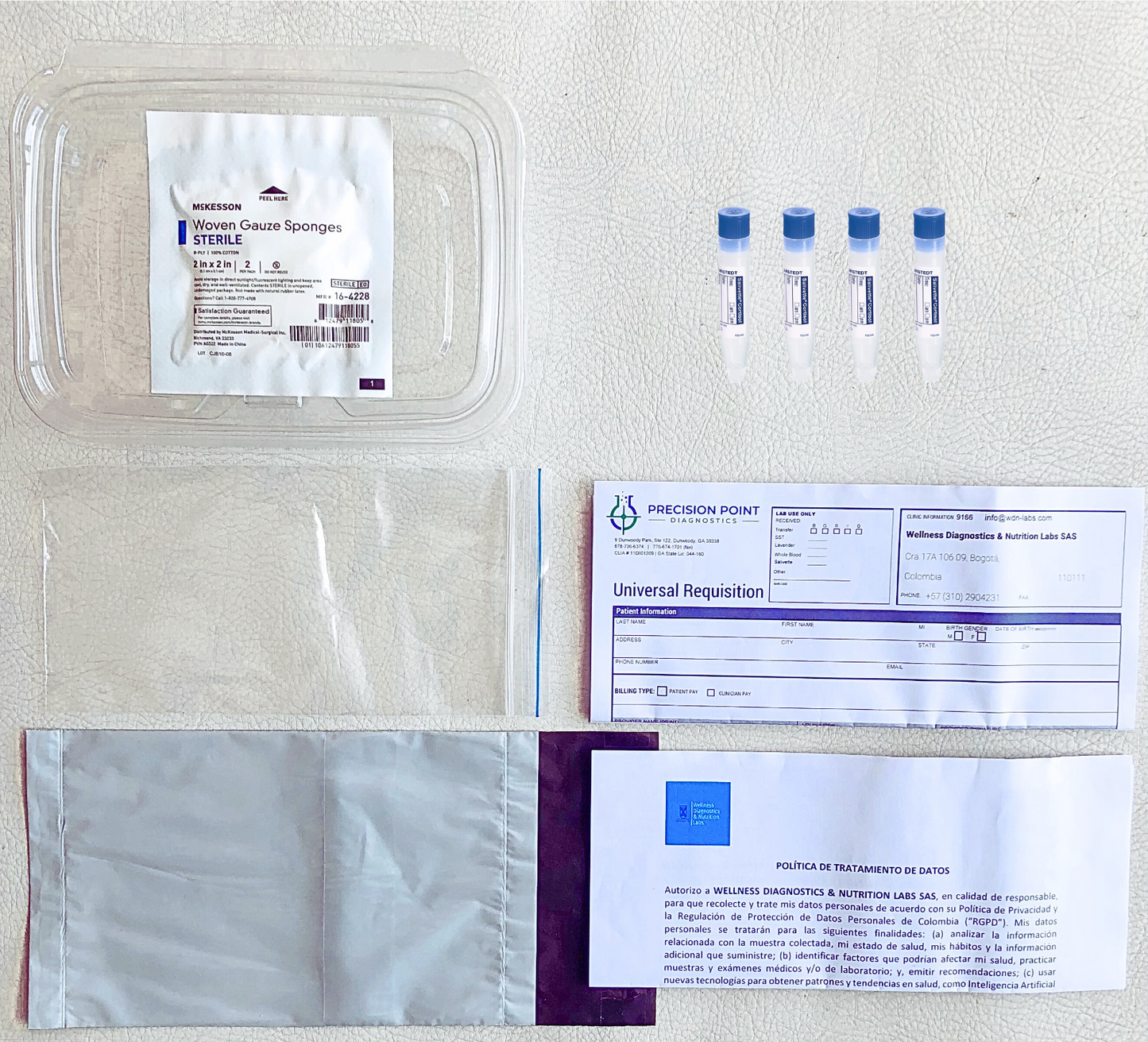 Contenido del Kit Advanced Adrenal Stress