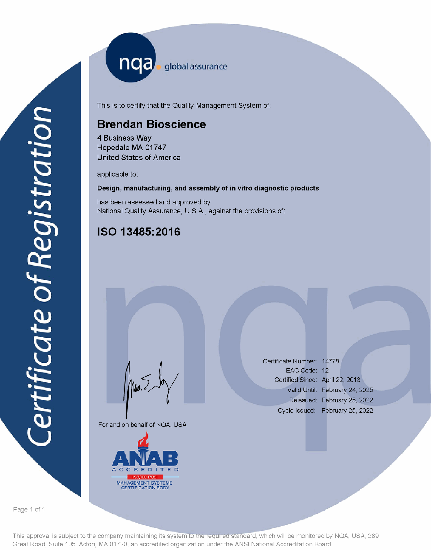 Certificado ISO