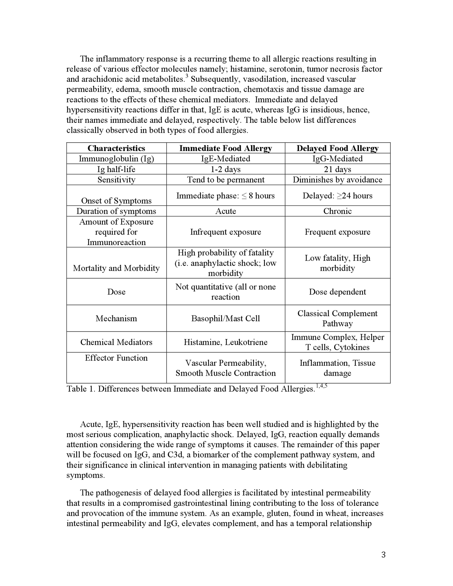 The Relevance of Using the C3d/IgG Test in Clinical Intervention