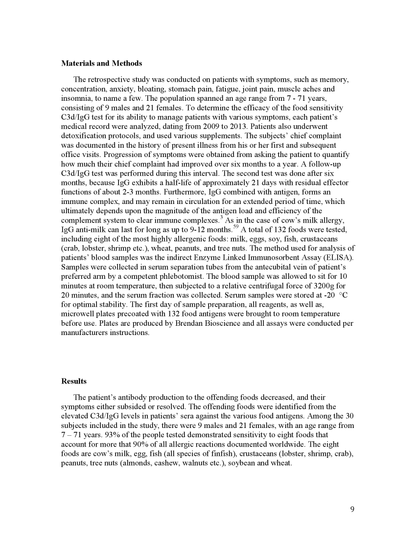 The Relevance of Using the C3d/IgG Test in Clinical Intervention